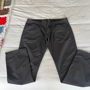 Western Rise Gray Stretch Slim Pants